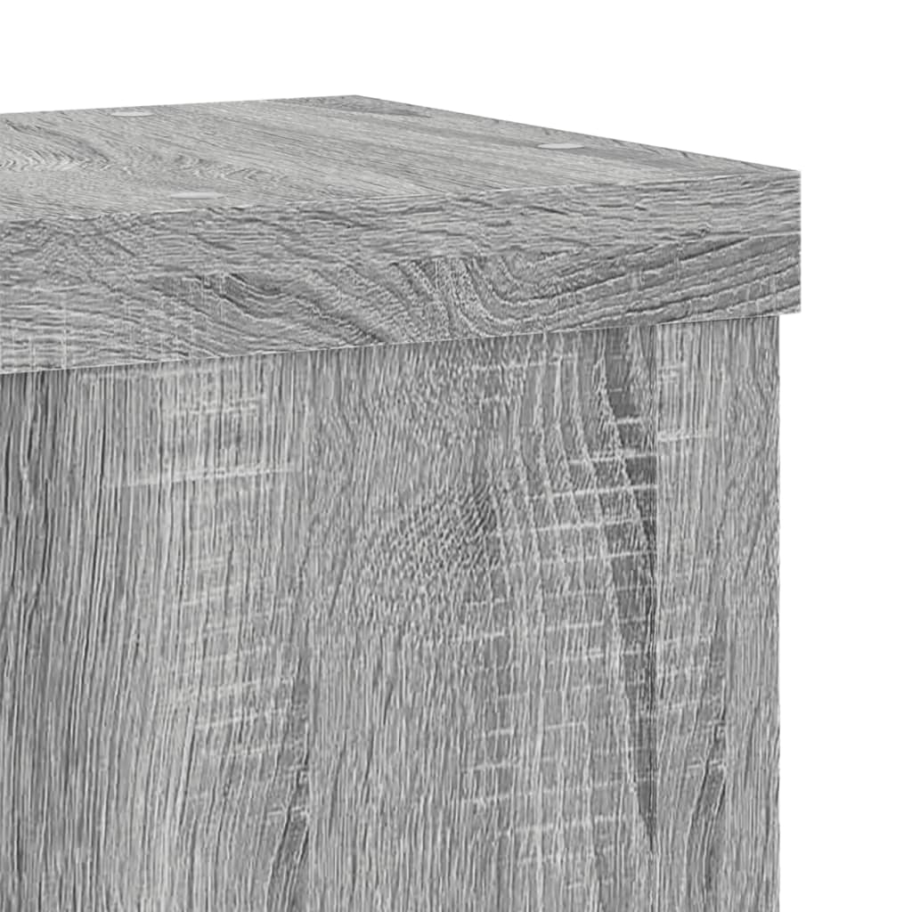 vidaXL Βάσεις Φυτών 2 Τεμ. Γκρι Sonoma 15x15x20 εκ. Επεξεργασμένο Ξύλο