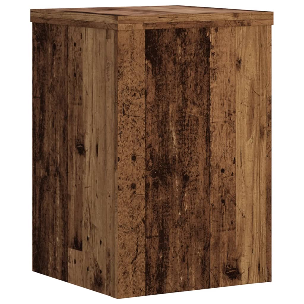 vidaXL Βάσεις Φυτών 2 τεμ. Όψη Παλαιού Ξύλου 25x25x35 εκ. Επεξ. Ξύλο