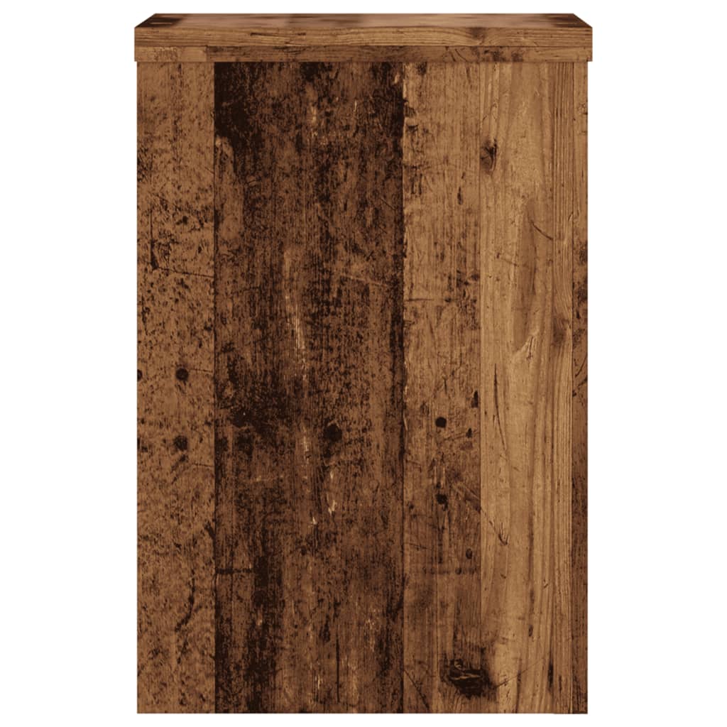 vidaXL Βάσεις Φυτών 2 τεμ. Όψη Παλαιού Ξύλου 25x25x35 εκ. Επεξ. Ξύλο