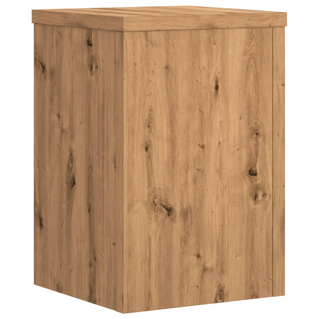 vidaXL Βάσεις Φυτών 2 τεμ. Αρτισιανή Δρυς 25x25x35 εκ. Επεξ. Ξύλο