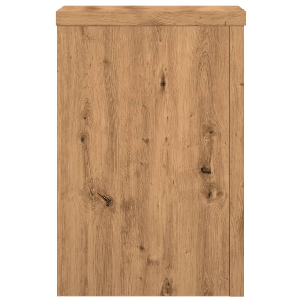 vidaXL Βάσεις Φυτών 2 τεμ. Αρτισιανή Δρυς 25x25x35 εκ. Επεξ. Ξύλο