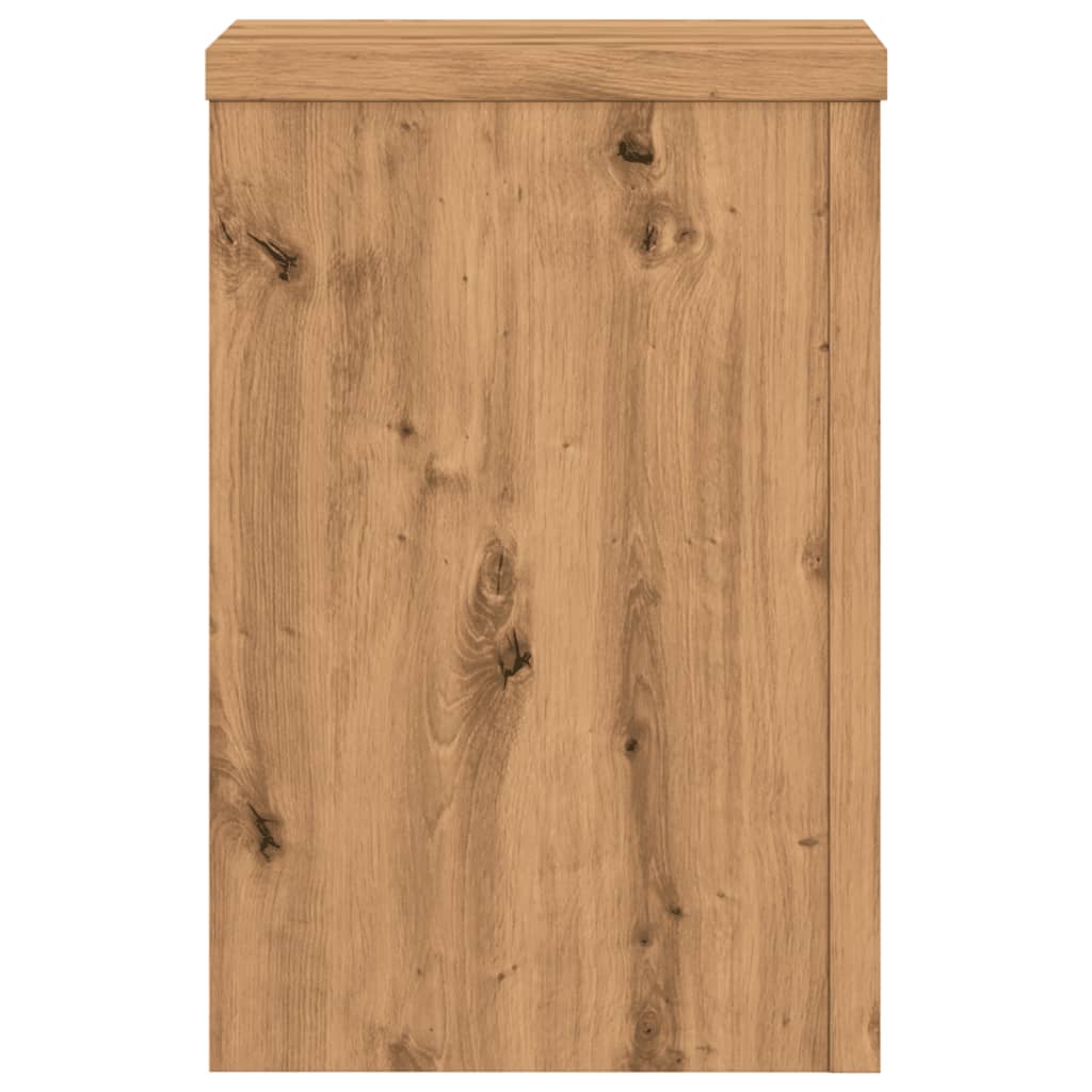 vidaXL Βάσεις Φυτών 2 τεμ. Αρτισιανή Δρυς 25x25x35 εκ. Επεξ. Ξύλο