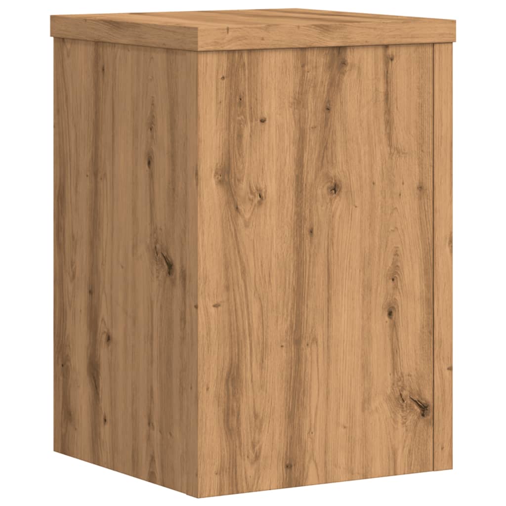 vidaXL Βάσεις Φυτών 2 τεμ. Αρτισιανή Δρυς 25x25x35 εκ. Επεξ. Ξύλο