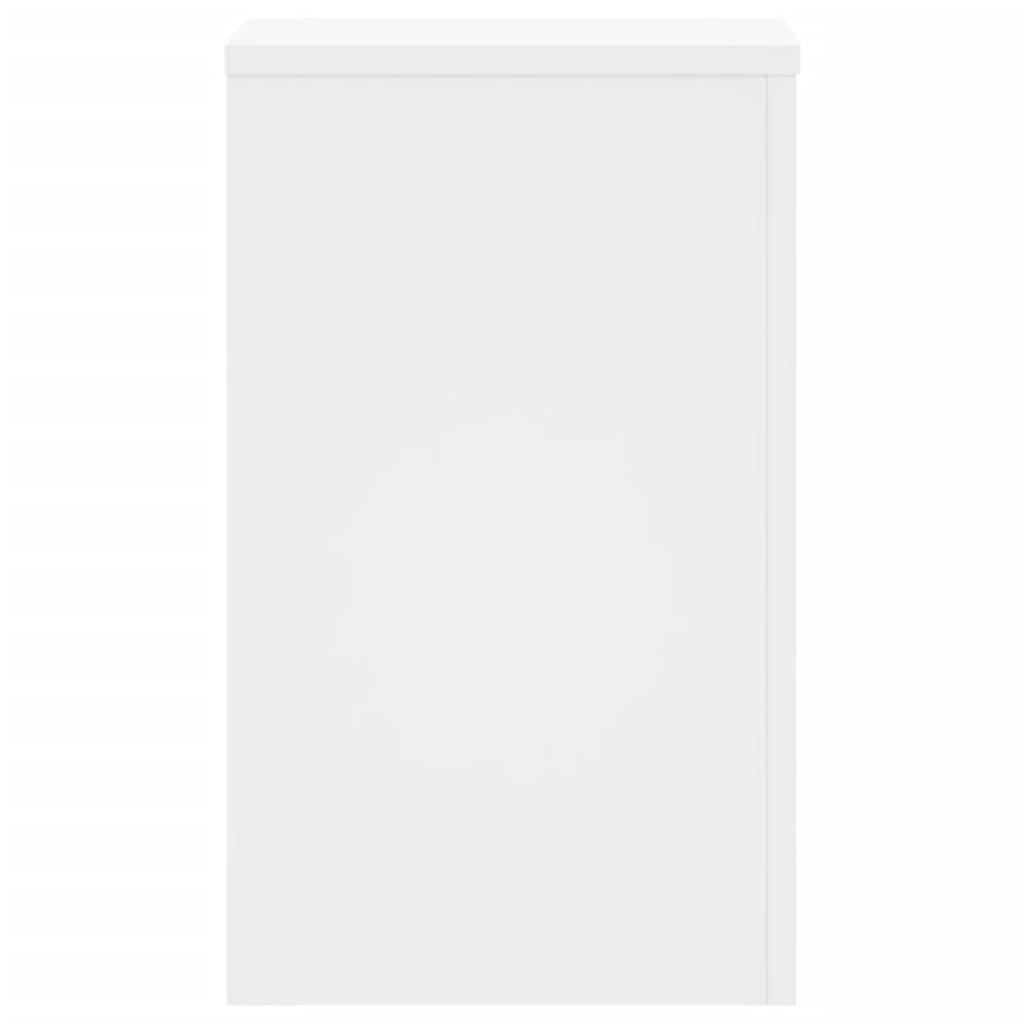 vidaXL Βάσεις Φυτών 2 τεμ. Λευκές 30x30x50 εκ. από Επεξεργασμένο Ξύλο