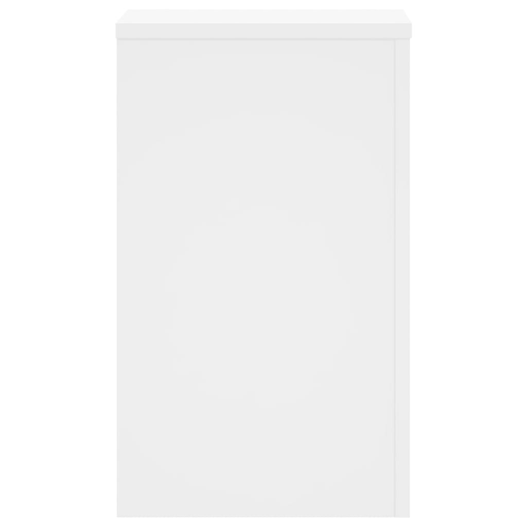 vidaXL Βάσεις Φυτών 2 τεμ. Λευκές 30x30x50 εκ. από Επεξεργασμένο Ξύλο