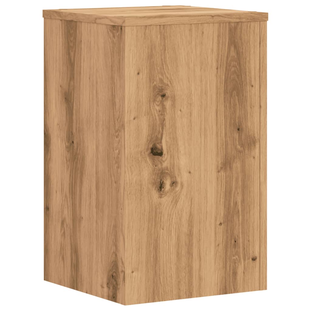 vidaXL Βάσεις Φυτών 2 τεμ. Αρτισιανή Δρυς 30x30x50 εκ. Επεξ. Ξύλο