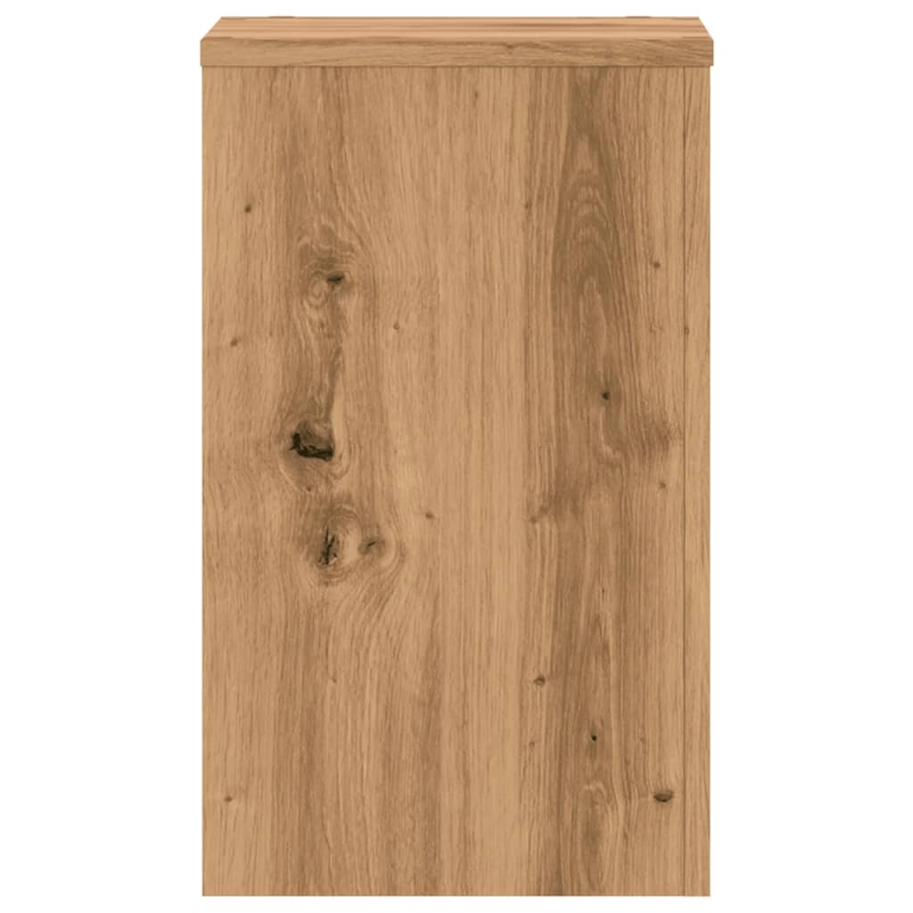vidaXL Βάσεις Φυτών 2 τεμ. Αρτισιανή Δρυς 30x30x50 εκ. Επεξ. Ξύλο