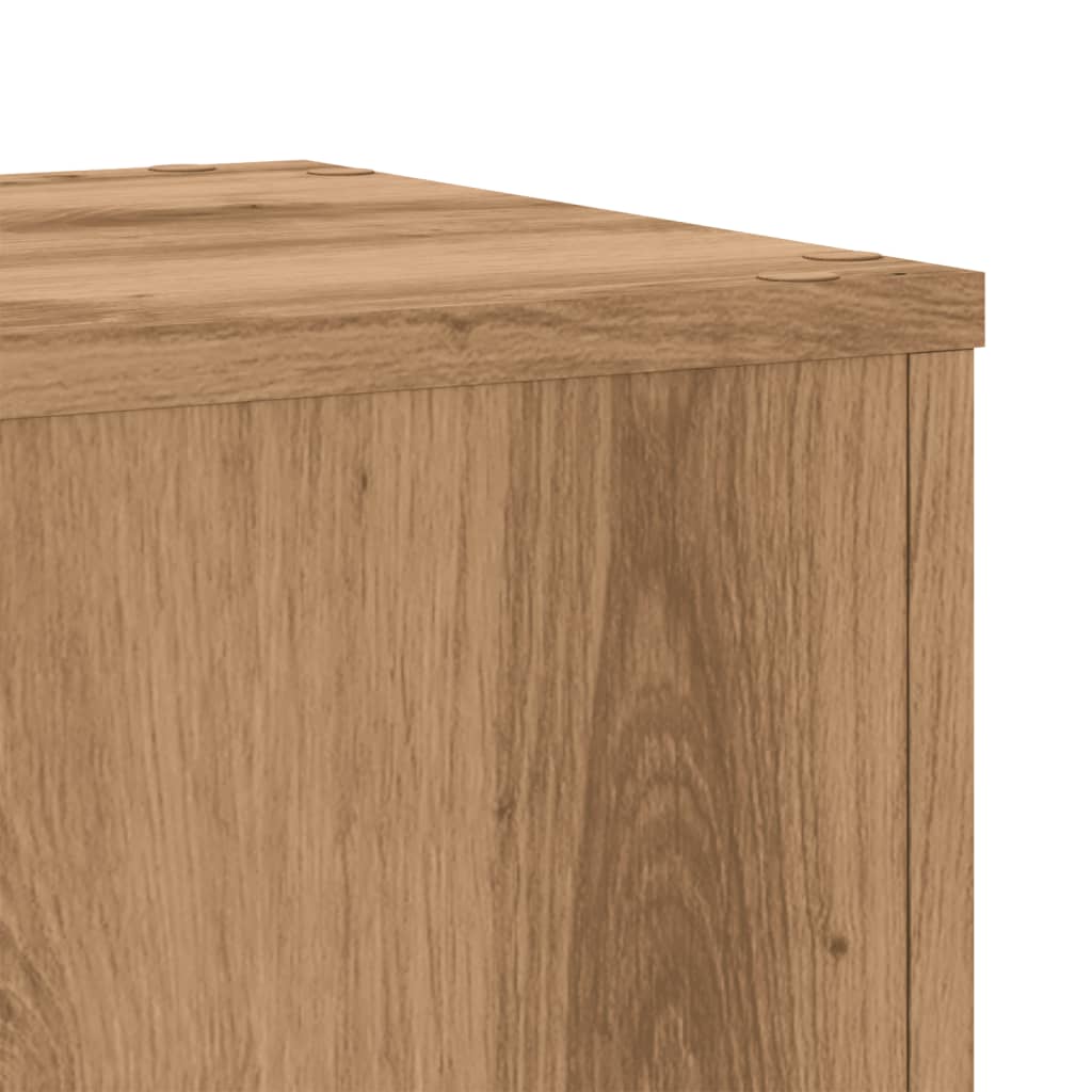 vidaXL Βάσεις Φυτών 2 τεμ. Αρτισιανή Δρυς 30x30x50 εκ. Επεξ. Ξύλο