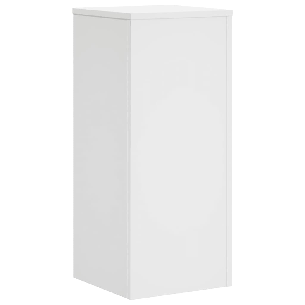 vidaXL Βάσεις Φυτών 2 τεμ. Λευκές 30x30x70 εκ. από Επεξεργασμένο Ξύλο
