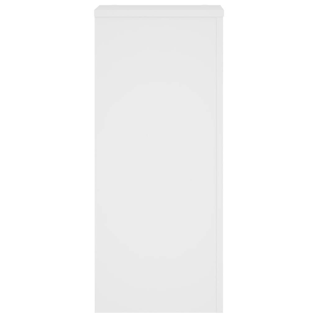 vidaXL Βάσεις Φυτών 2 τεμ. Λευκές 30x30x70 εκ. από Επεξεργασμένο Ξύλο
