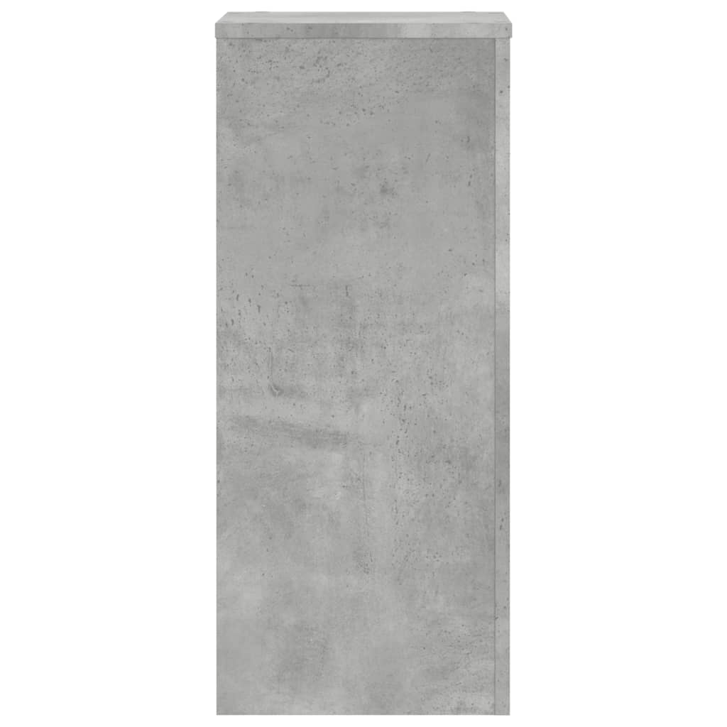 vidaXL Βάσεις Φυτών 2τεμ Γκρι Σκυρ. 30x30x70εκ. από Επεξεργασμένο Ξύλο