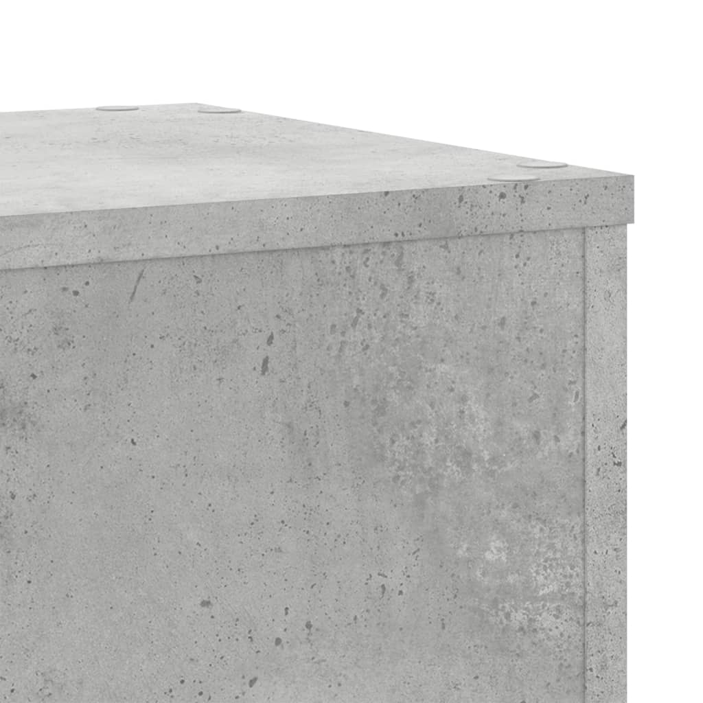 vidaXL Βάσεις Φυτών 2τεμ Γκρι Σκυρ. 30x30x70εκ. από Επεξεργασμένο Ξύλο
