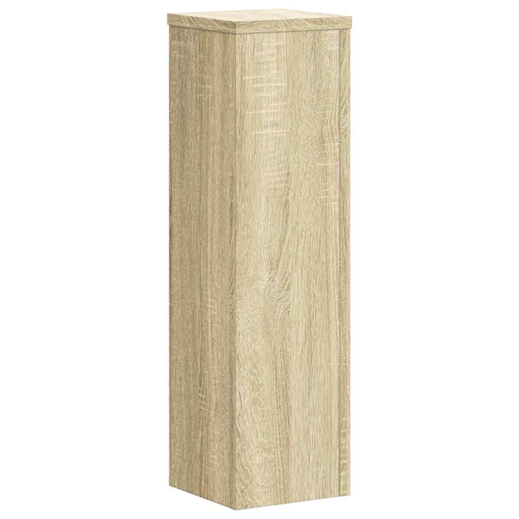 vidaXL Βάσεις Φυτών 2 Τεμ. Sonoma Δρυς 17x17x60 εκ. Επεξεργασμένο Ξύλο