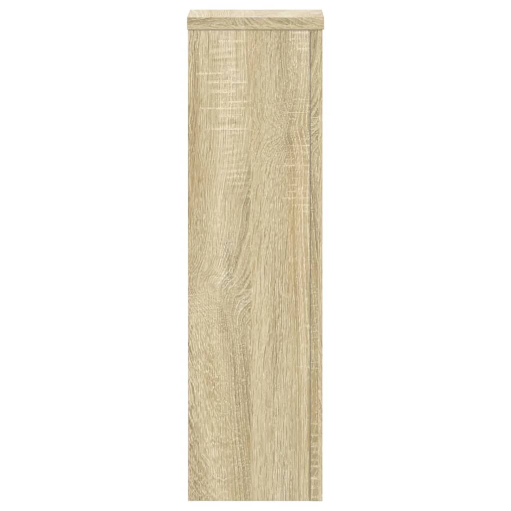 vidaXL Βάσεις Φυτών 2 Τεμ. Sonoma Δρυς 17x17x60 εκ. Επεξεργασμένο Ξύλο