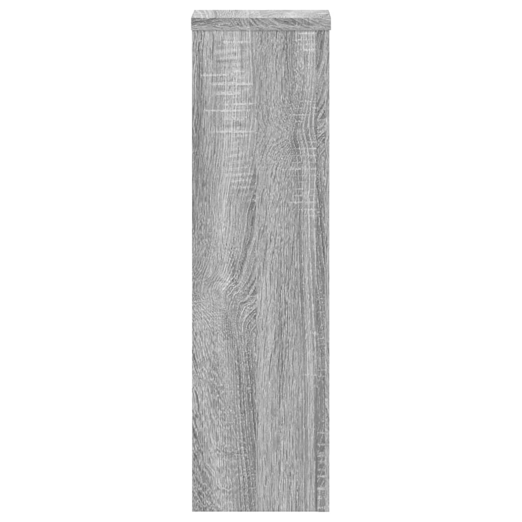 vidaXL Βάσεις Φυτών 2 Τεμ. Γκρι Sonoma 17x17x60 εκ. Επεξεργασμένο Ξύλο