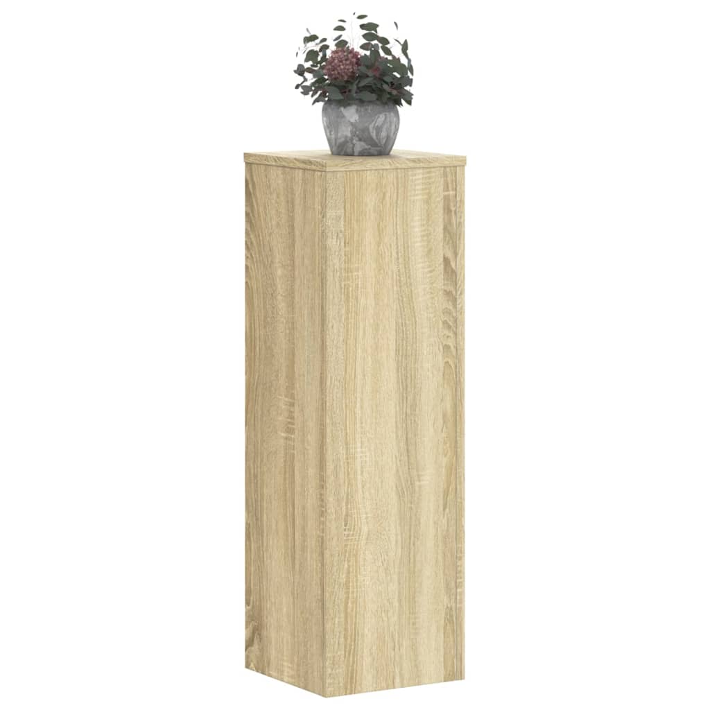 vidaXL Βάσεις Φυτών 2 Τεμ. Sonoma Δρυς 25x25x80 εκ. Επεξεργασμένο Ξύλο