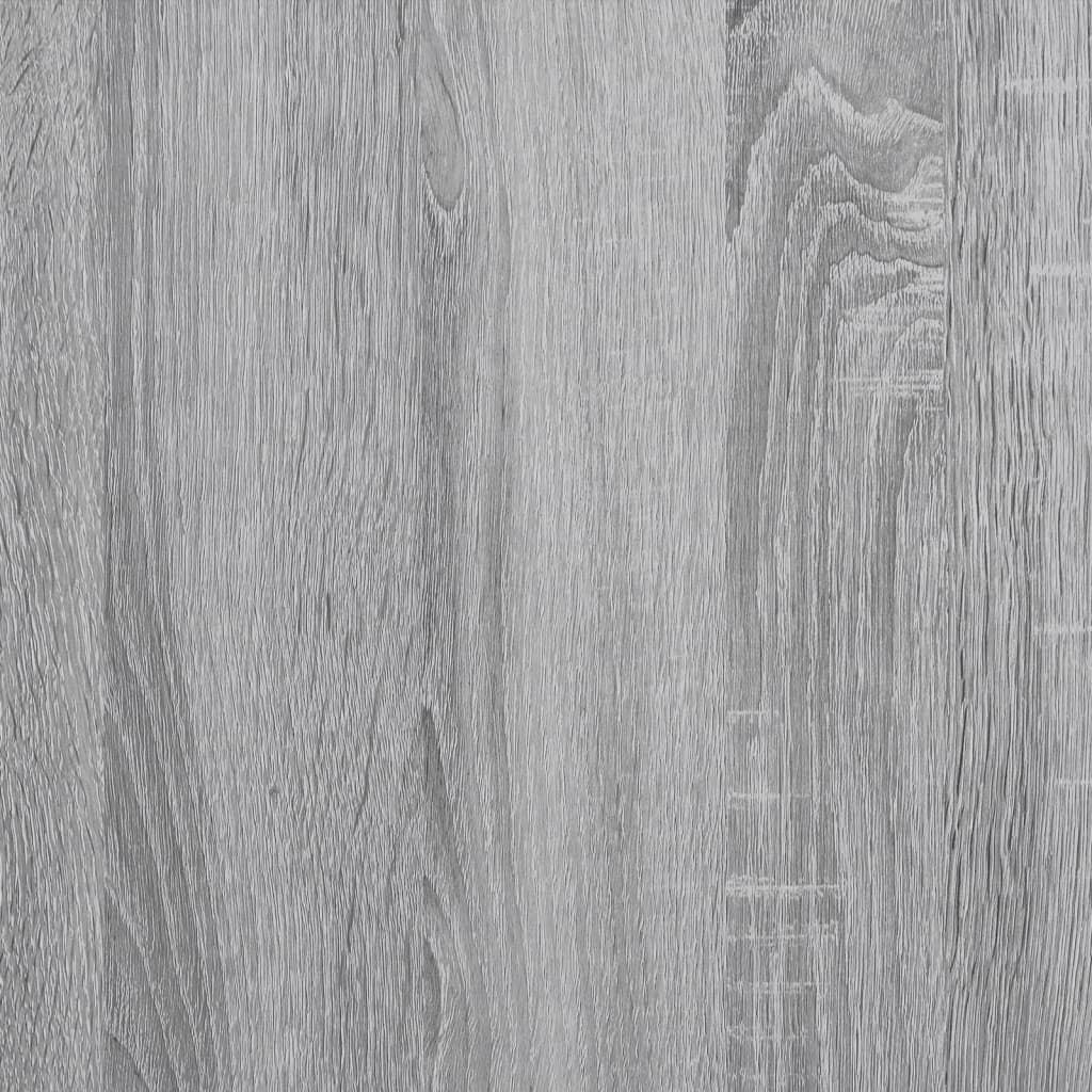 vidaXL Βάσεις Φυτών 2 Τεμ. Γκρι Sonoma 25x25x80 εκ. Επεξεργασμένο Ξύλο