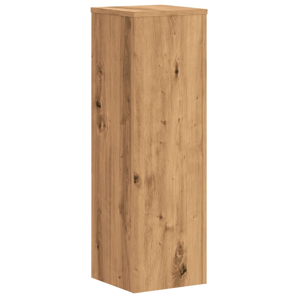 vidaXL Βάσεις Φυτών 2 τεμ. Αρτισιανή Δρυς 25x25x80 εκ. Επεξ. Ξύλο