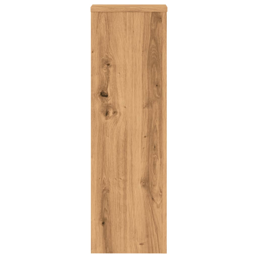 vidaXL Βάσεις Φυτών 2 τεμ. Αρτισιανή Δρυς 25x25x80 εκ. Επεξ. Ξύλο
