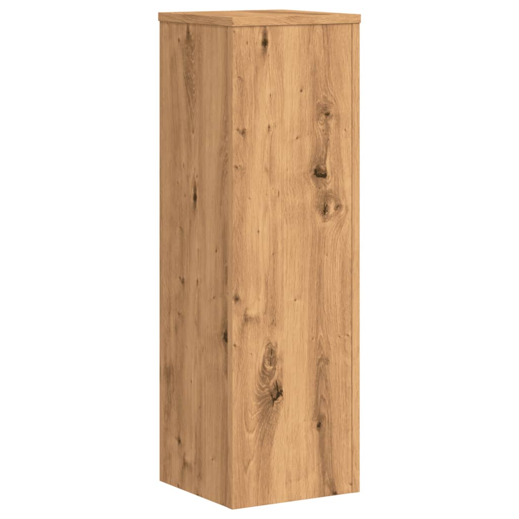 vidaXL Βάσεις Φυτών 2 τεμ. Αρτισιανή Δρυς 25x25x80 εκ. Επεξ. Ξύλο