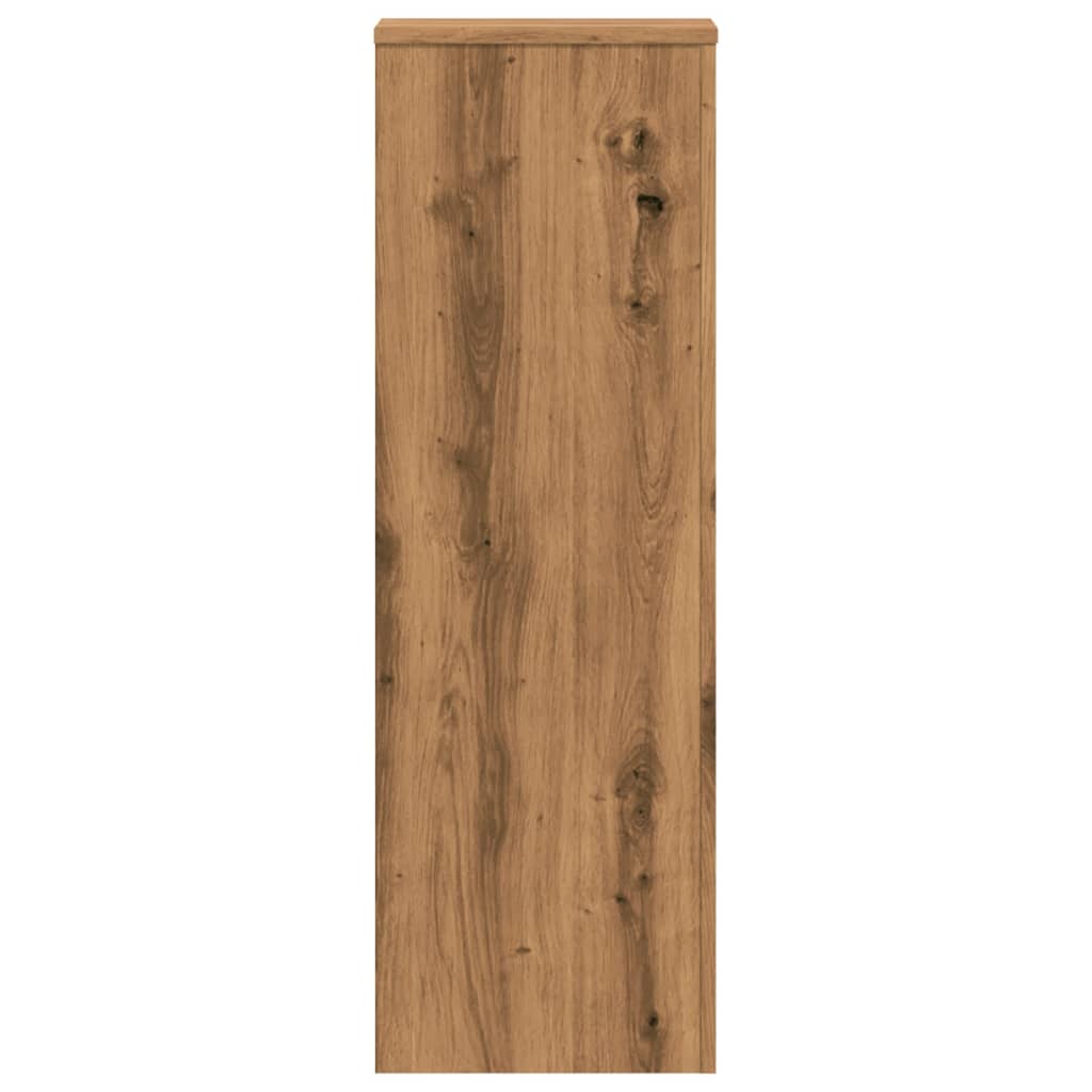 vidaXL Βάσεις Φυτών Αρτισιανή Δρυς 33x33x100 εκ. Επεξ. Ξύλο