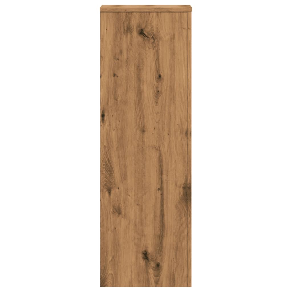 vidaXL Βάσεις Φυτών Αρτισιανή Δρυς 33x33x100 εκ. Επεξ. Ξύλο