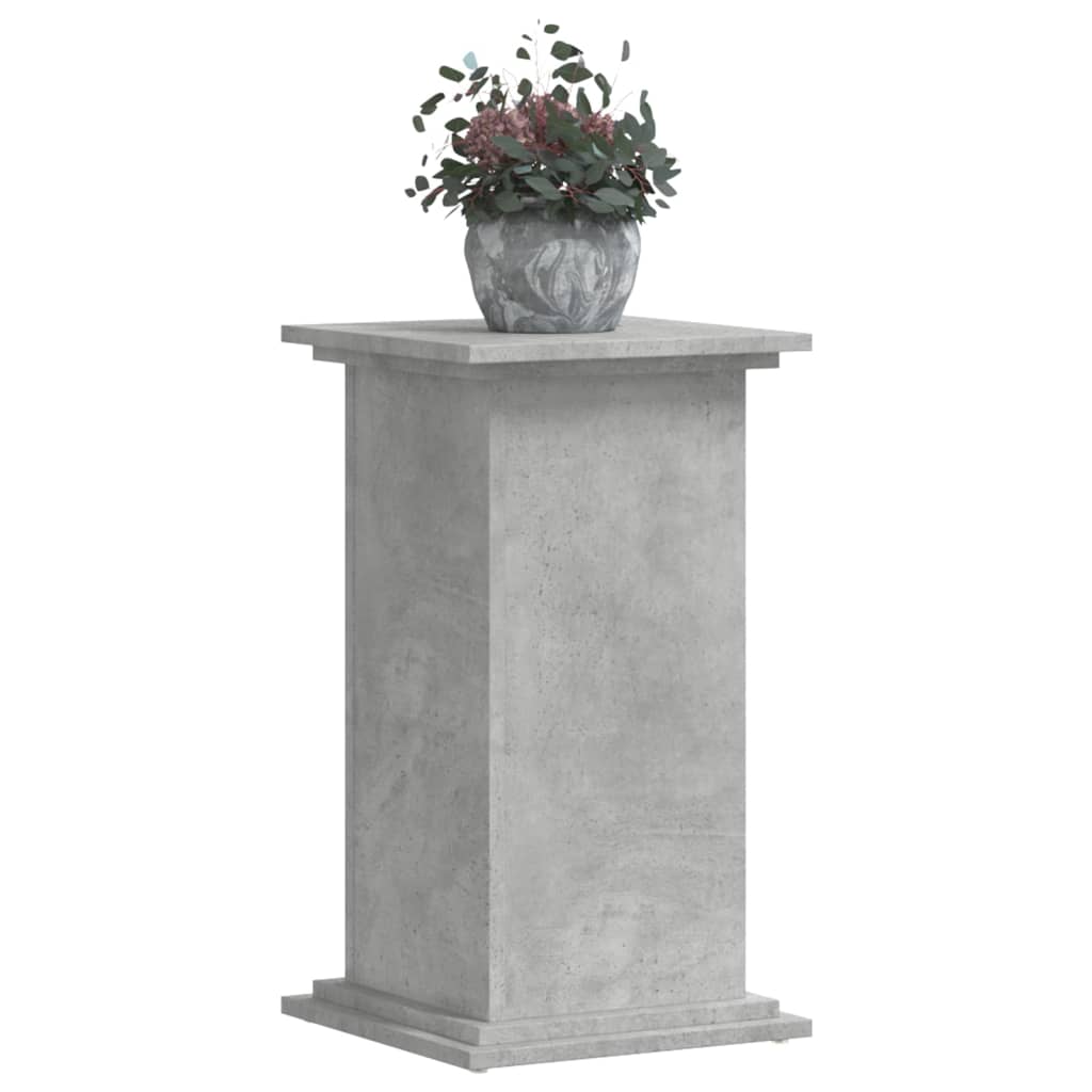 vidaXL Βάσεις Φυτών Γκρι Σκυρ. 33x33x60 εκ. Επεξεργασμένο Ξύλο