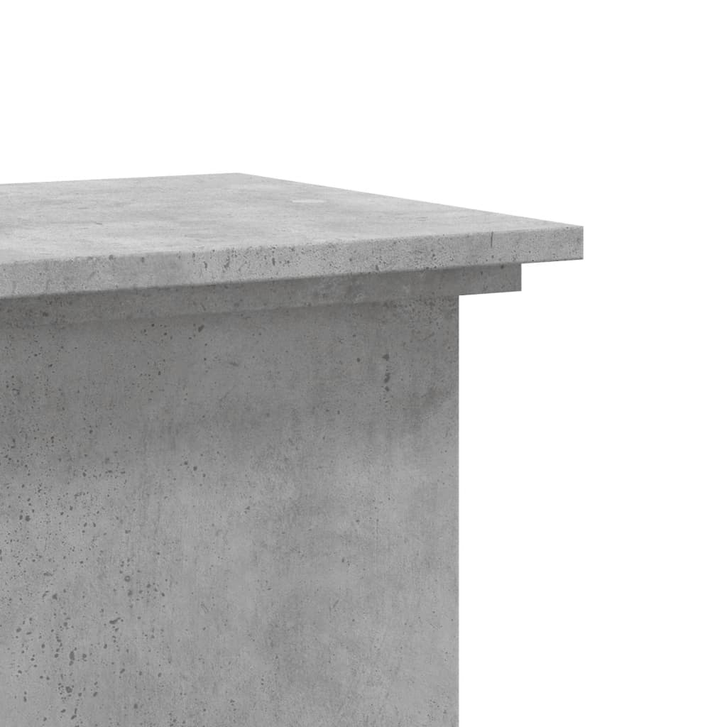 vidaXL Βάσεις Φυτών Γκρι Σκυρ. 33x33x60 εκ. Επεξεργασμένο Ξύλο