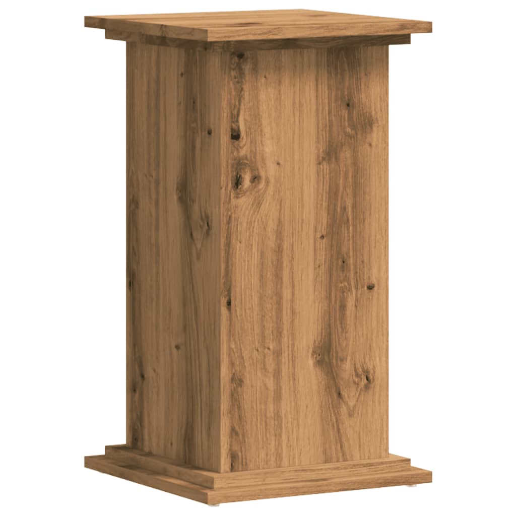 vidaXL Βάσεις Φυτών Αρτισιανή Δρυς 33x33x60 εκ. Επεξ. Ξύλο