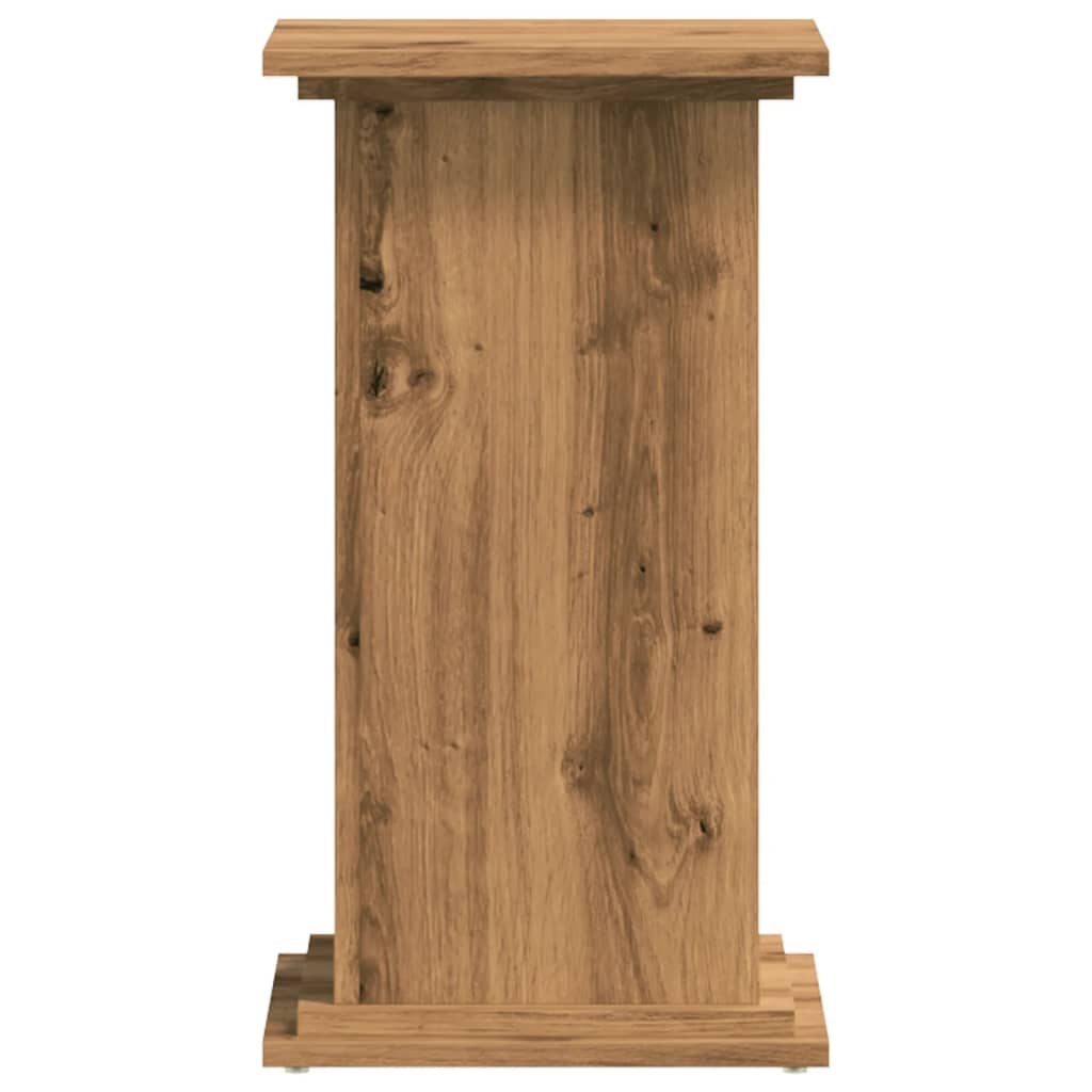 vidaXL Βάσεις Φυτών Αρτισιανή Δρυς 33x33x60 εκ. Επεξ. Ξύλο