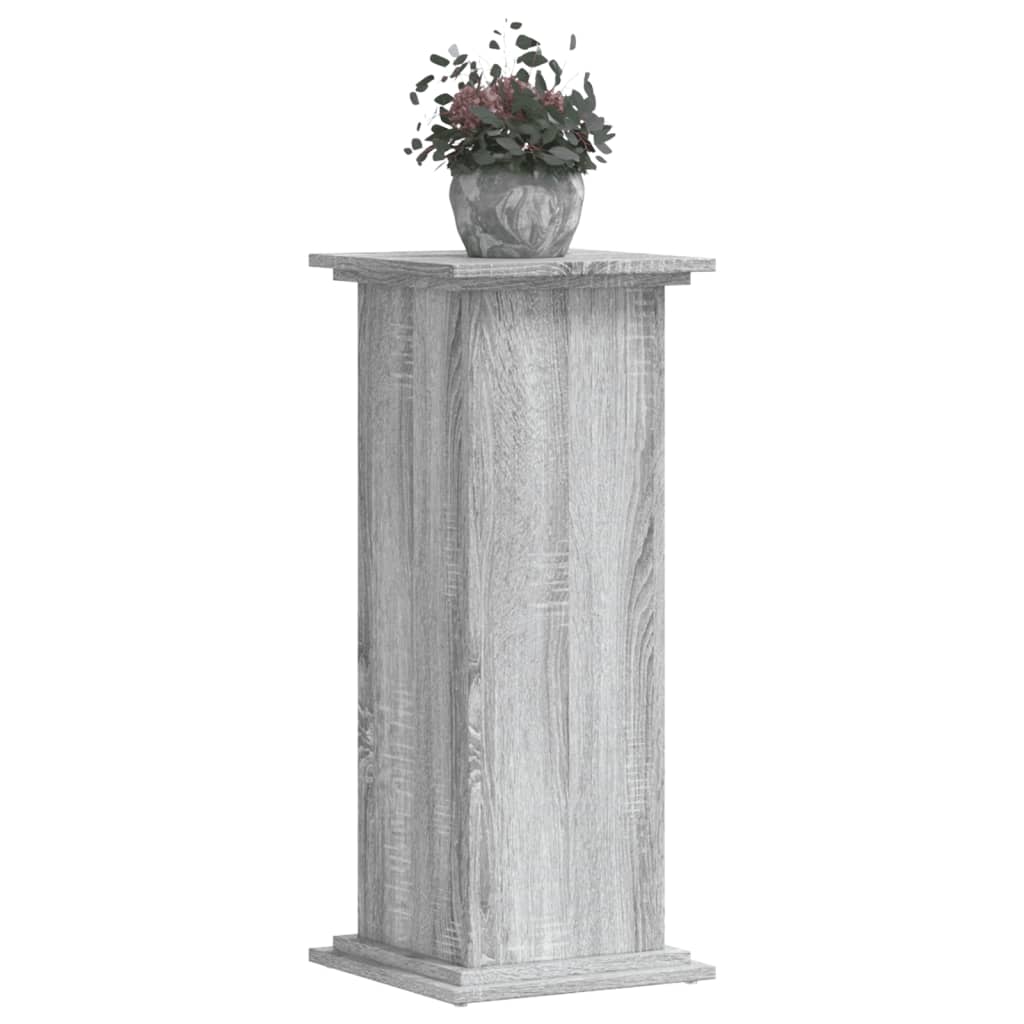 vidaXL Βάσεις Φυτών Γκρι Sonoma 33x33x80 εκ. Επεξεργασμένο Ξύλο