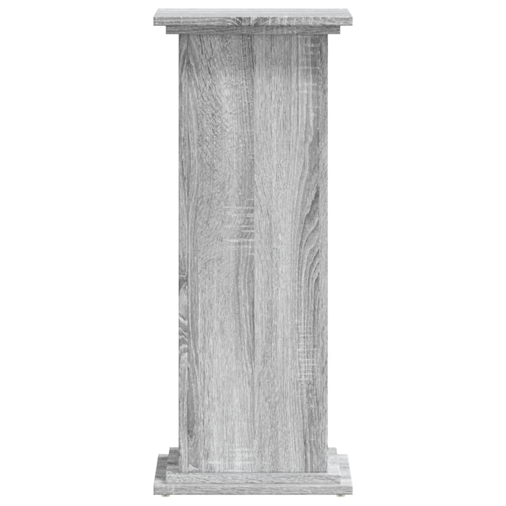 vidaXL Βάσεις Φυτών Γκρι Sonoma 33x33x80 εκ. Επεξεργασμένο Ξύλο