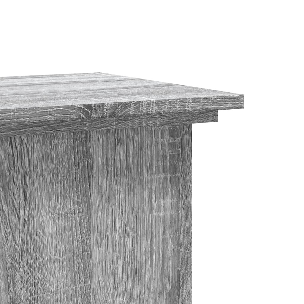 vidaXL Βάσεις Φυτών Γκρι Sonoma 33x33x80 εκ. Επεξεργασμένο Ξύλο