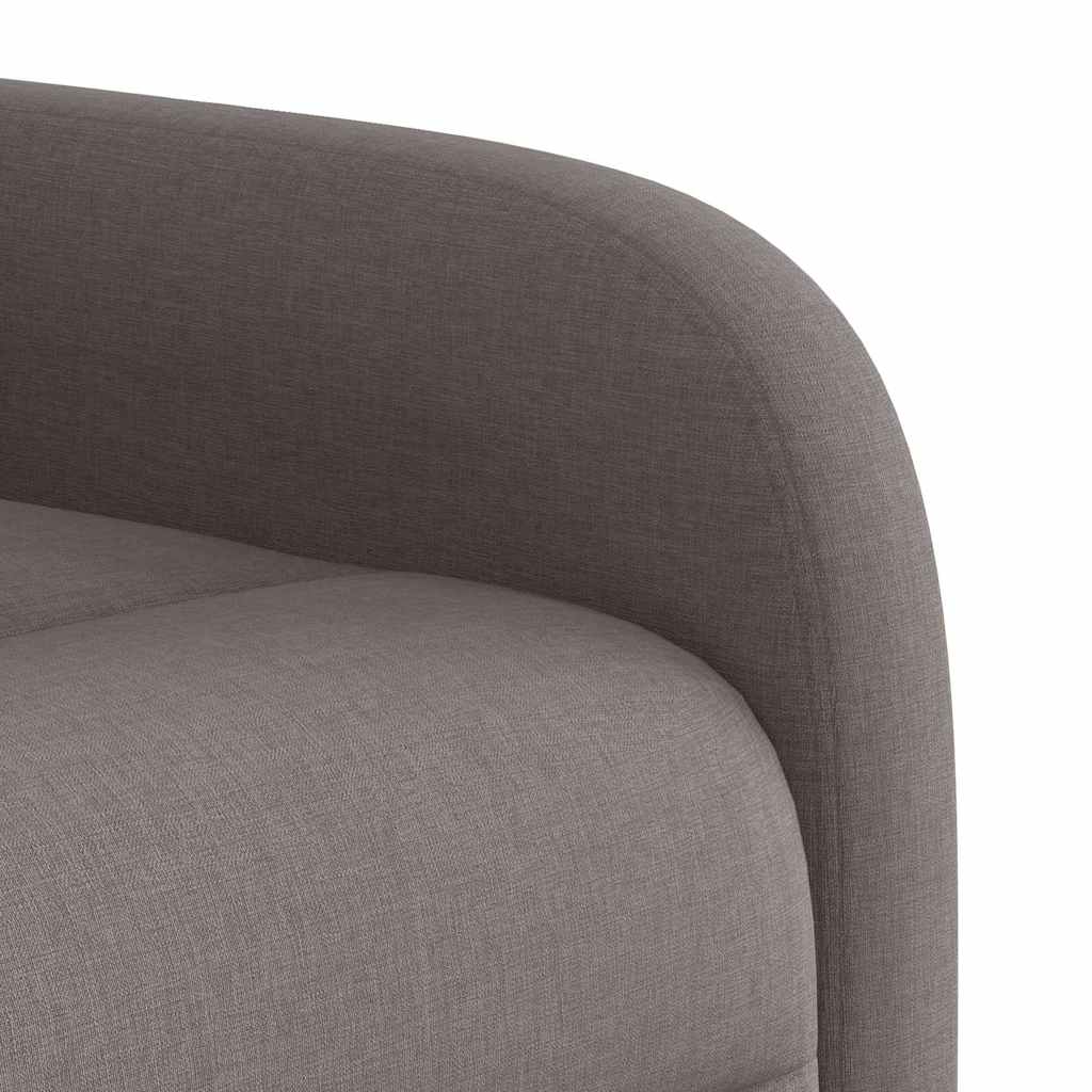 vidaXL Πολυθρόνα Ανακλινόμενη με Ανύψωση Χρώμα Taupe Υφασμάτινη