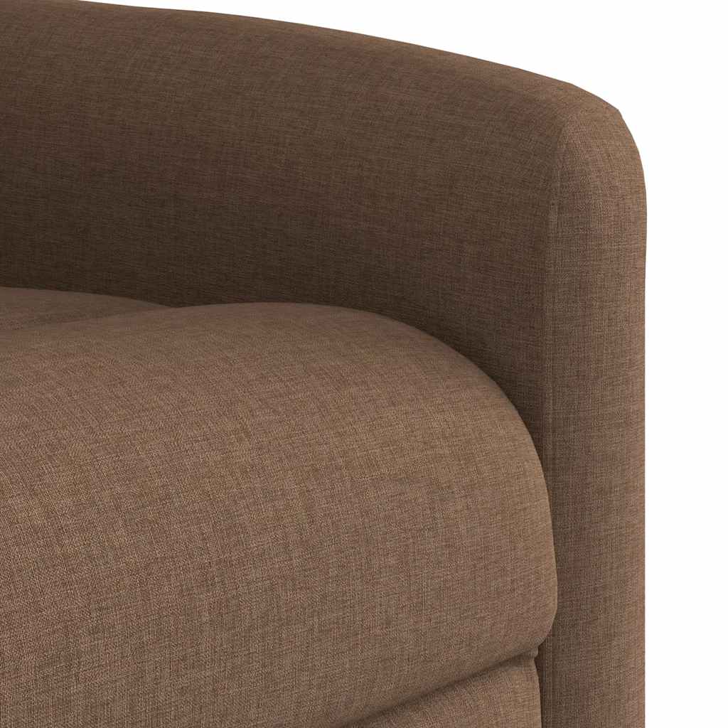 vidaXL Πολυθρόνα Ανακλινόμενη Ηλεκτρική Καφέ Υφασμάτινη
