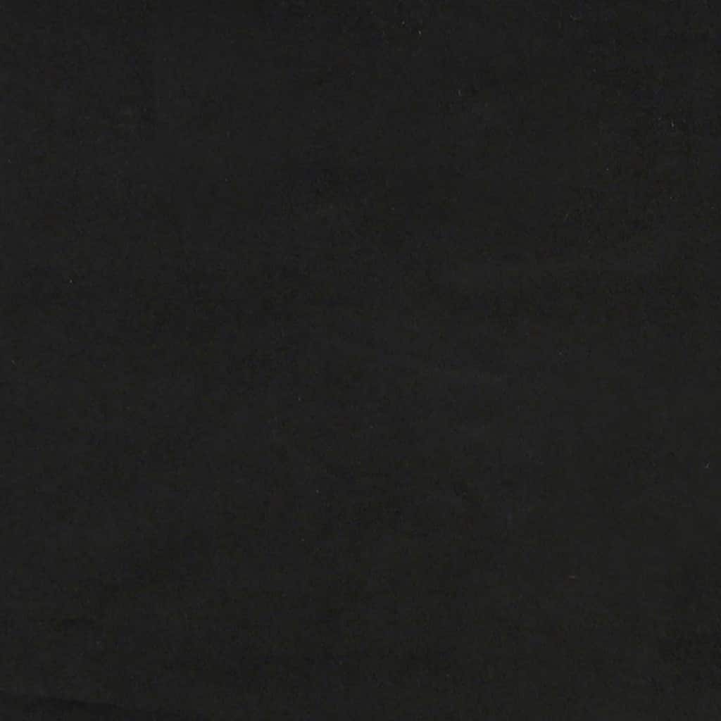 vidaXL Κρεβάτι με ελατήρια με κεφαλάρι Μαύρο 140 x 200 cm Βελούδο