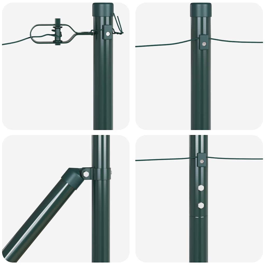 Πόρτες από σύρμα vidaXL με μπάλα 26 τεμ Ø32 mm 170 cm Γαλβανισμένο Χάλυβα
