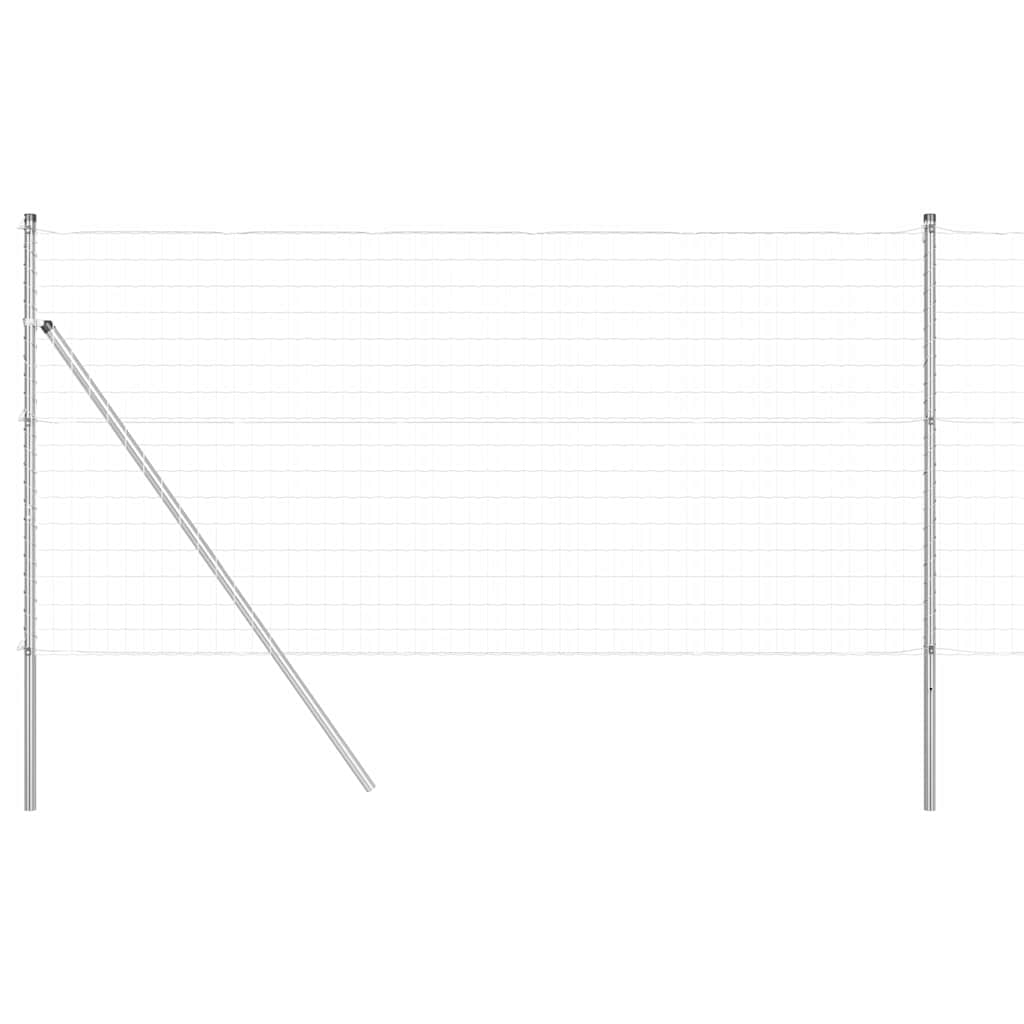 vidaXL Ευρωπαϊκός Φράκτης με 13 Posts 1x25 μ Γαλβανισμένος Χάλυβας