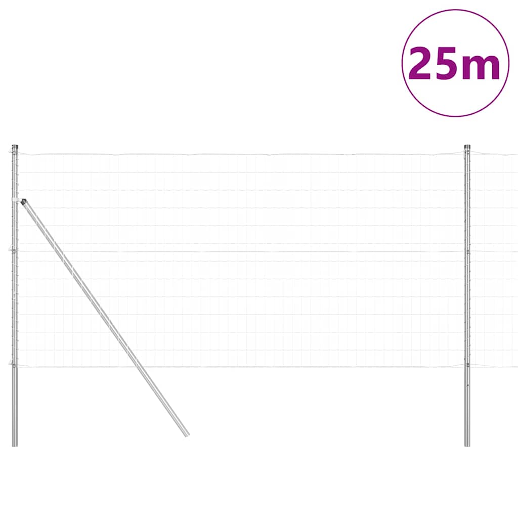 vidaXL Ευρωπαϊκός Φράκτης με 13 Πόστες 1.2x25 μ Γαλβανισμένο Ατσάλι