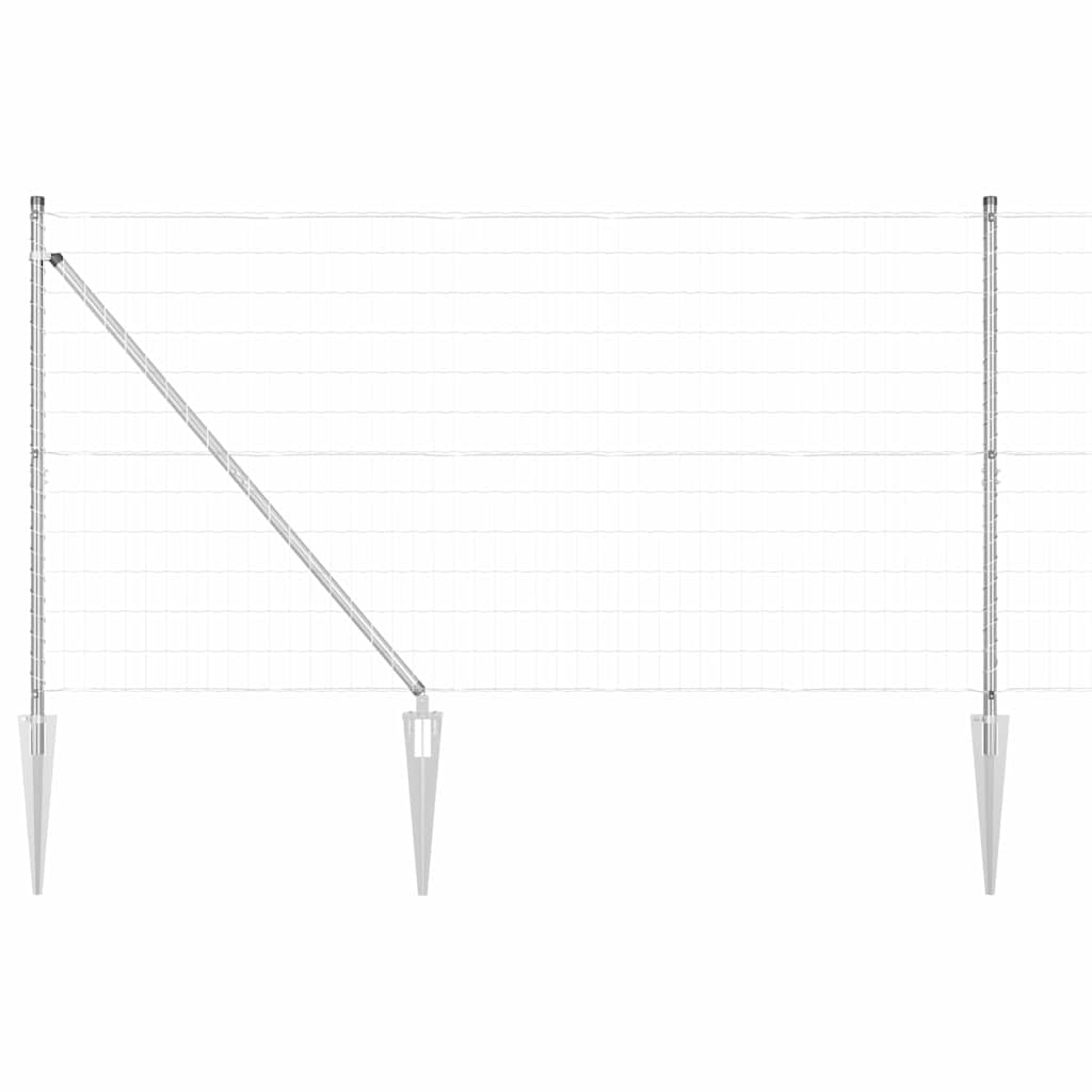 vidaXL Ευρωπαϊκός φράκτης με 13 ακίδες 1.2x25 μ. Γαλβανισμένος σίδηρος