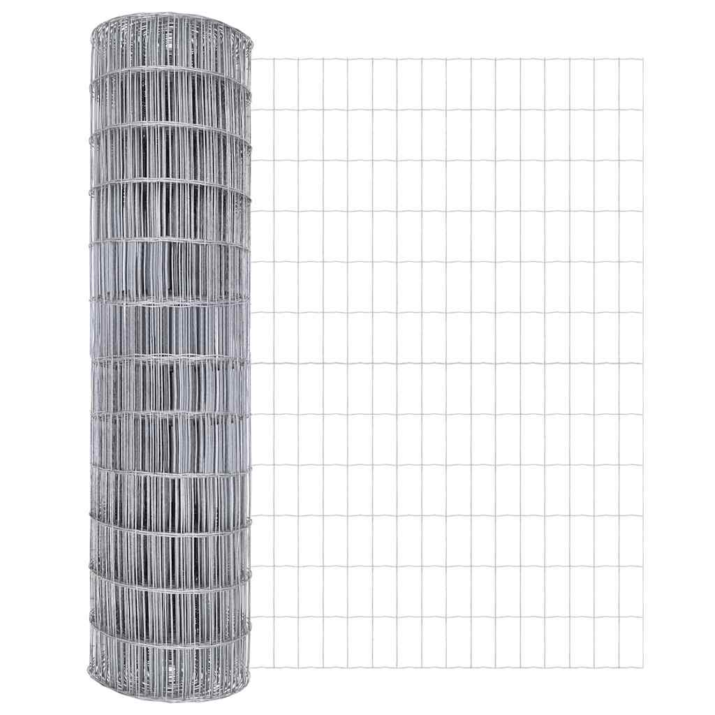 vidaXL Ευρωπαϊκός φράκτης με 13 ακίδες 1.2x25 μ. Γαλβανισμένος σίδηρος