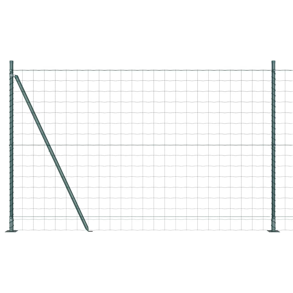 vidaXL Euro Fence με 13 Πρόσθετους Πόλους 1.2x25 μ Γαλβανισμένο Χάλυβα