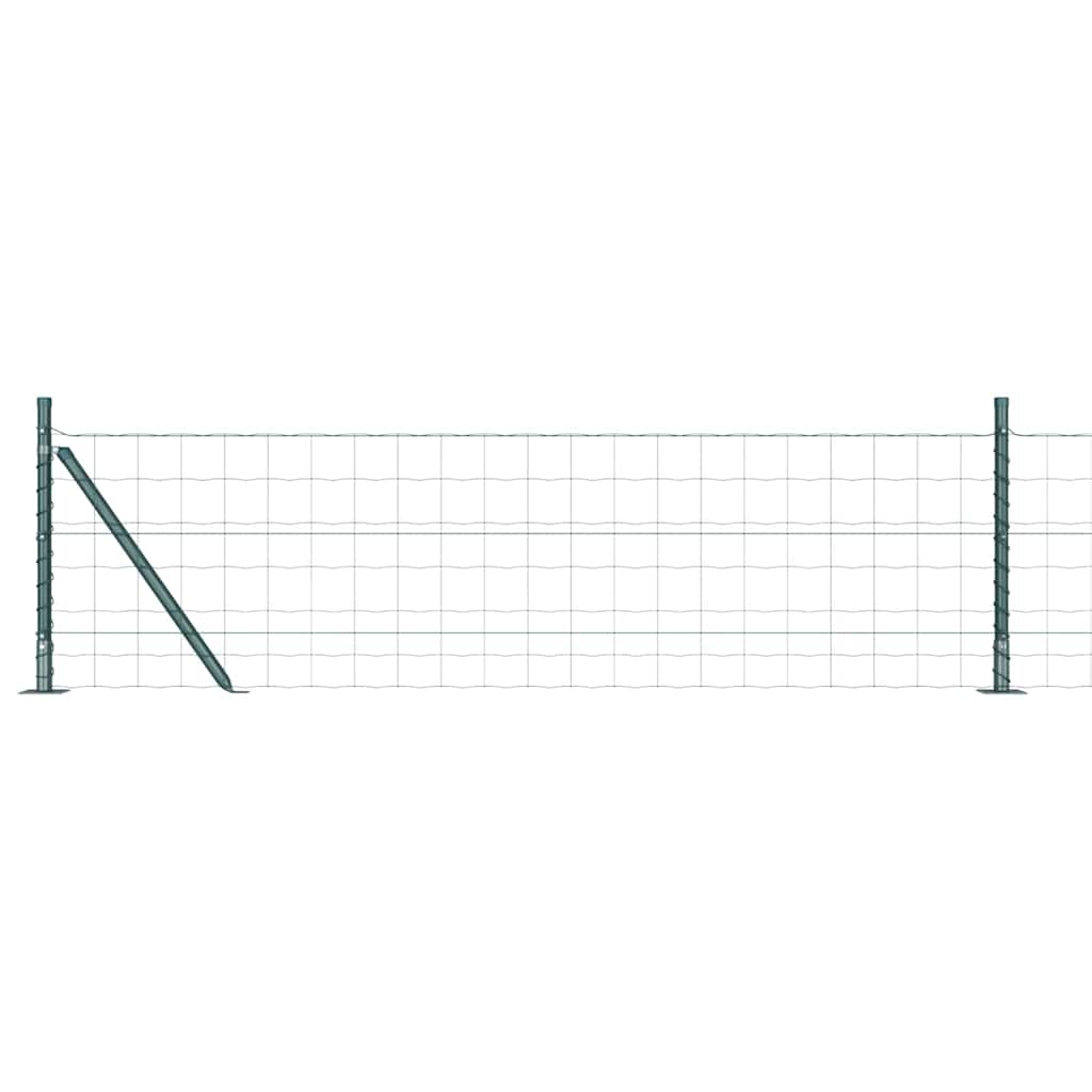 vidaXL Ευρωπαϊκός Φράκτης με 13 Φλάντζες 0.4x50 μ Γαλβανισμένο Ατσάλι