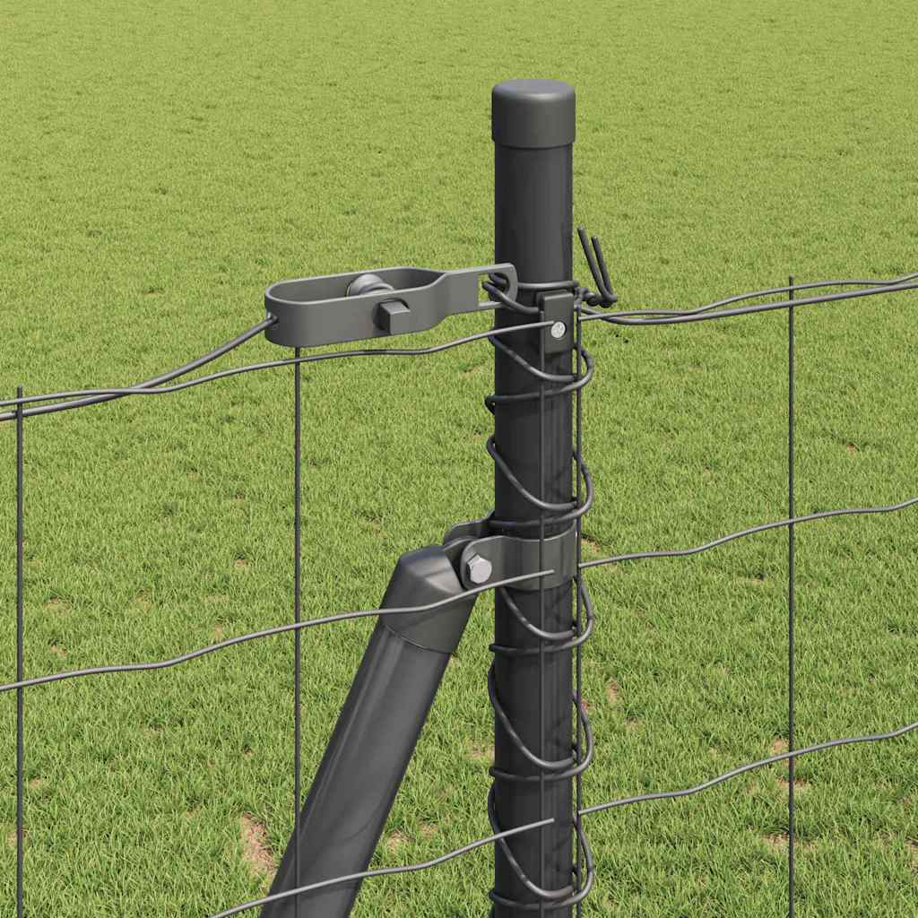 VidaXL Euro Φράχτης με 7 Ντούγκλες 1.4x10 μ Γαλβανισμένου Χάλυβα