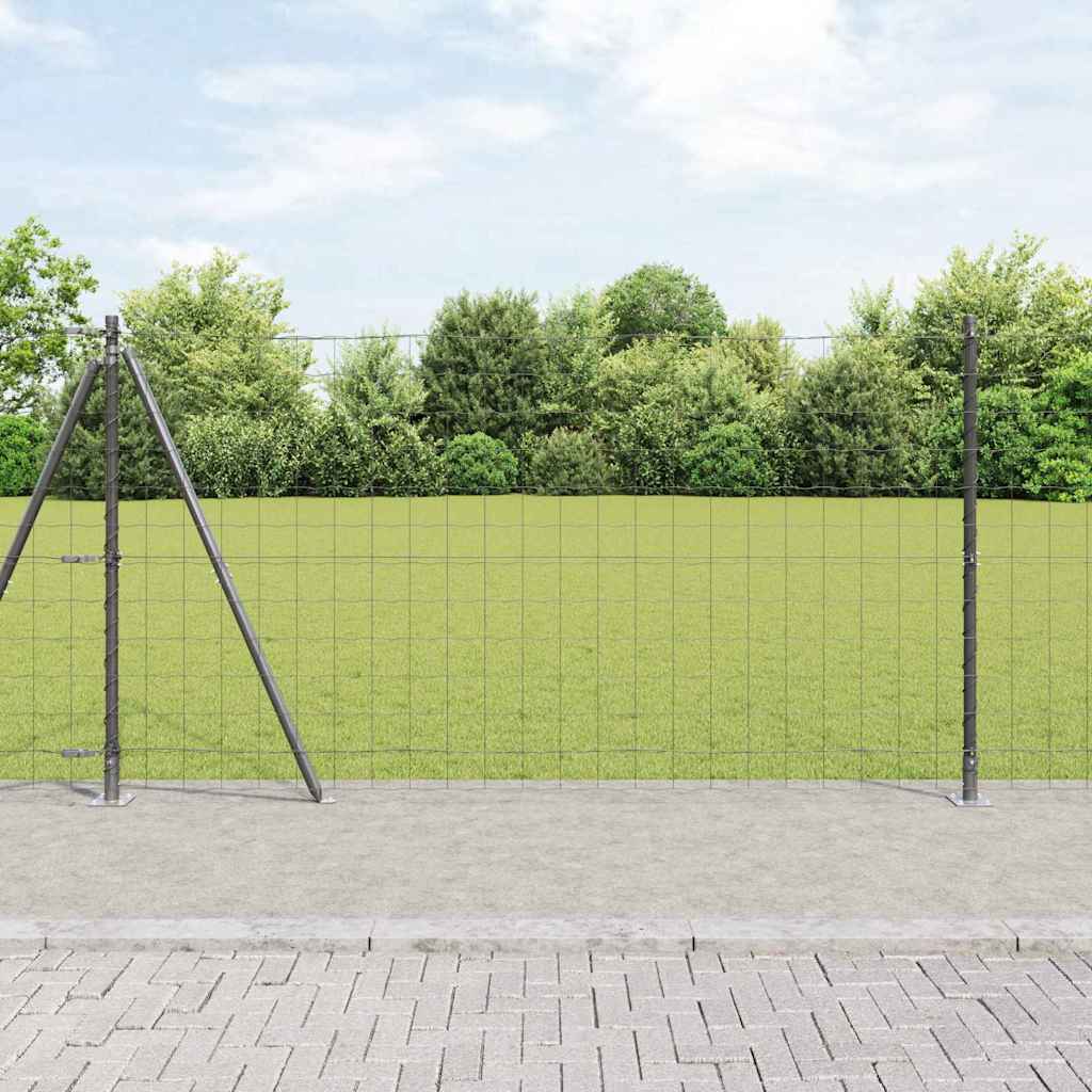 vidaXL Euro Fence με 13 Πόλους Έδρασης 1.2x25 μ Γαλβανισμένο Μέταλλο