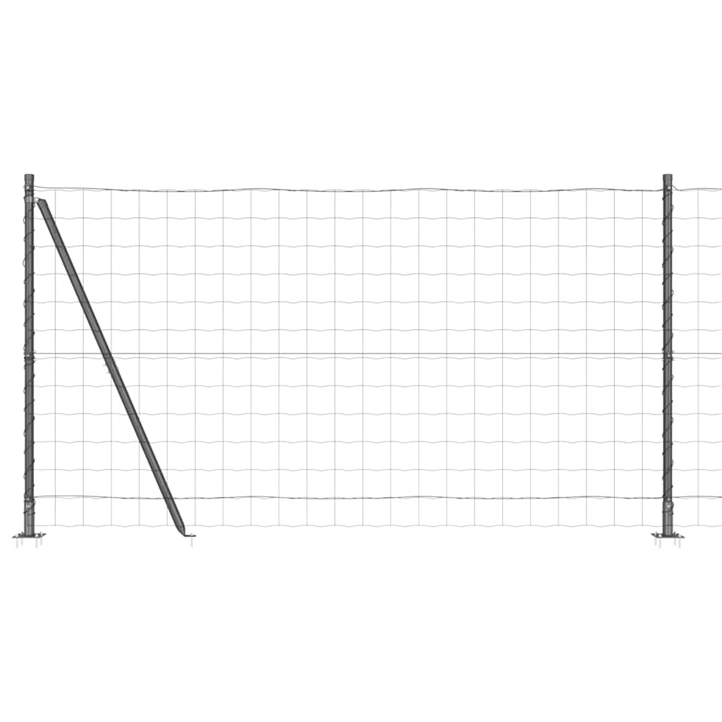 vidaXL Euro Fence με 13 Πόλους Έδρασης 1.2x25 μ Γαλβανισμένο Μέταλλο