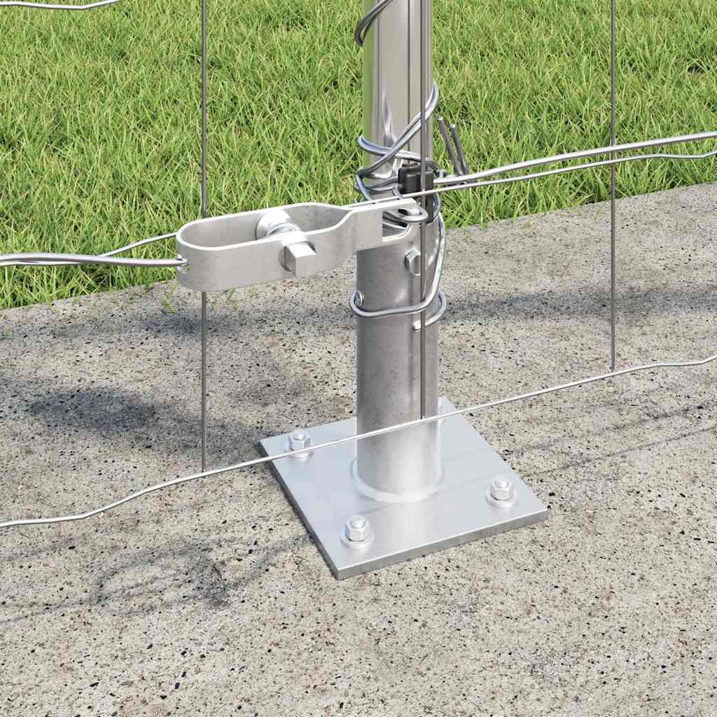 vidaXL Euro Fence με 7 Στηρίγματα με Φλάντζα 1.2x10 μ Γαλβανισμένος Χάλυβας