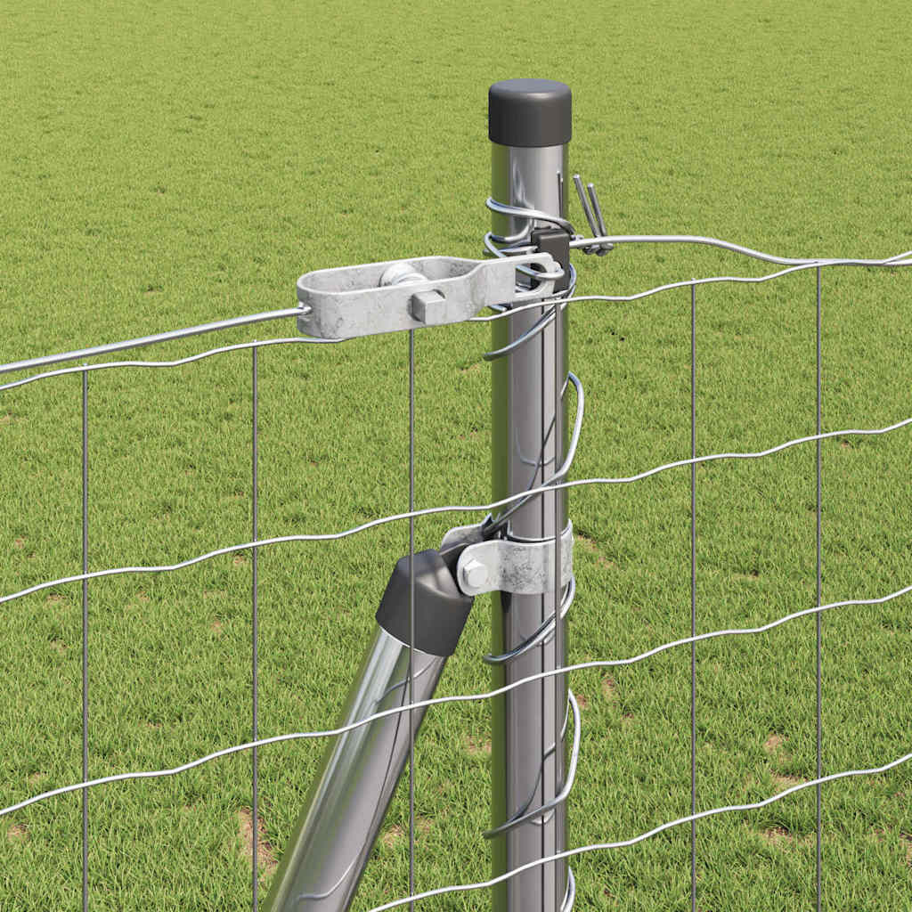 vidaXL Ευρωπαϊκός Φράκτης με 7 Στήλες 1.6x10 m Γαλβανισμένο Ατσάλι