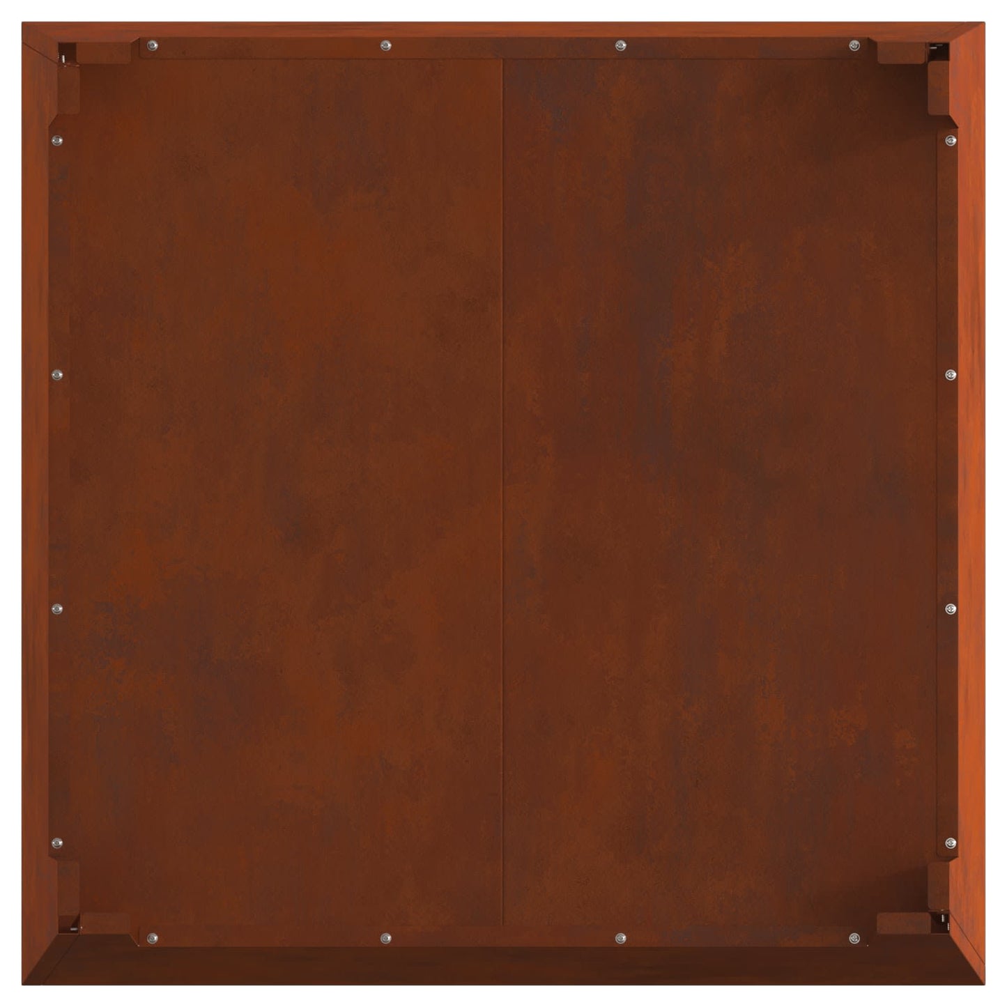 vidaXL Φωτιά Καφέ 80 x 80 x 43 εκ. Ατσάλι Σκληρυθέν στον Αέρα
