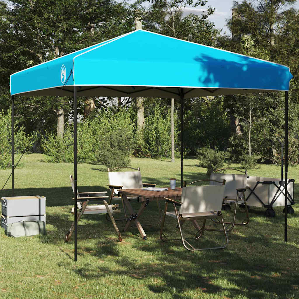 vidaXL Σκηνή Σκίασης Μπλε 250 x 250 x 227 / 236 / 245 εκ. Ύφασμα Oxford